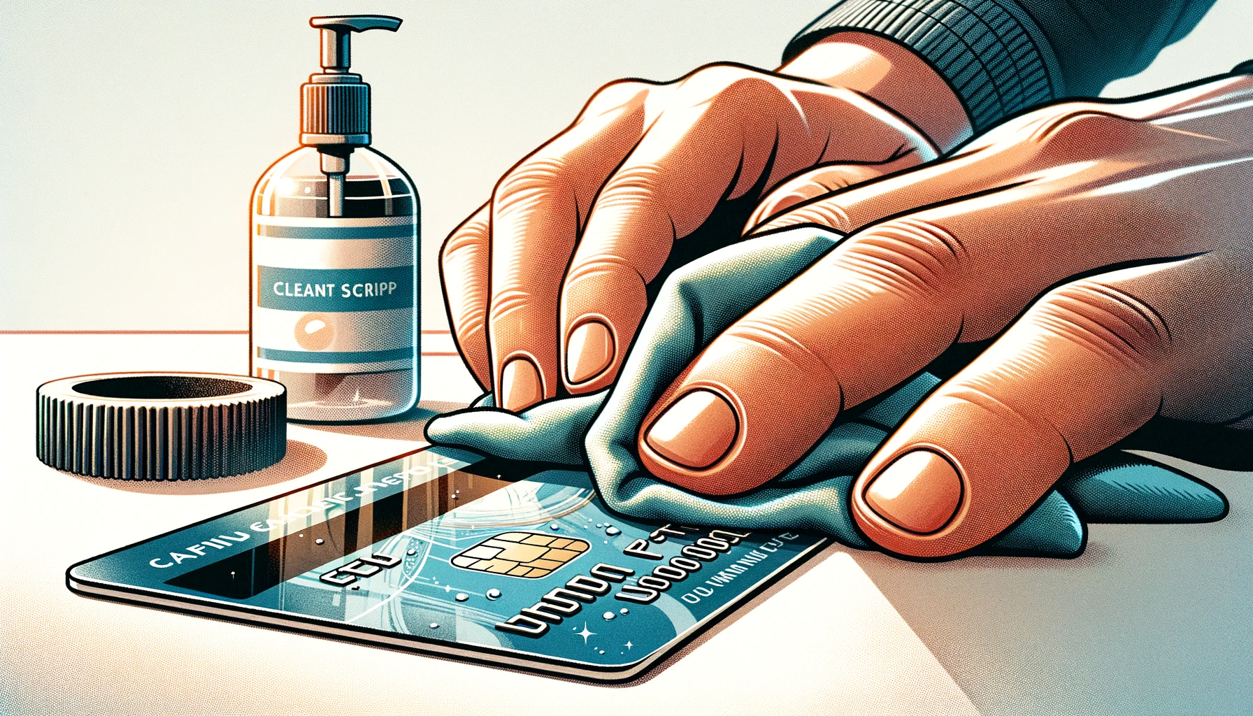 clean credit card strip